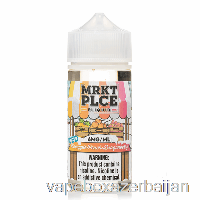 Vape Baku Ice Pineapple Peach Dragonberry - MRKT PLCE - 100mL 0mg